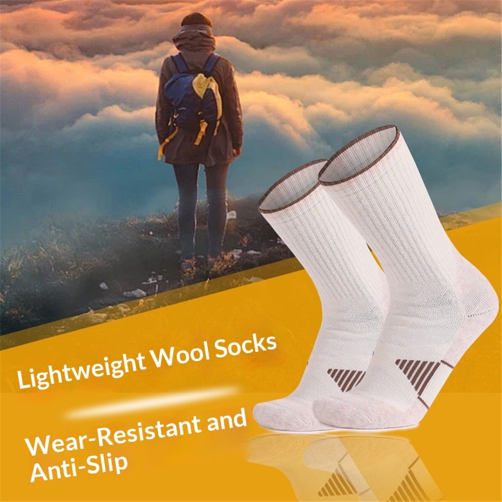 3 Pack Men's Wool Hiking Socks view 4