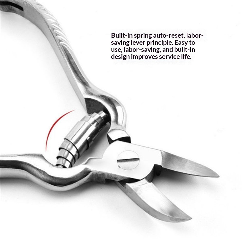 Heavy Duty Podiatrist Toenail Clippers for Thick and Ingrown Nails view 3