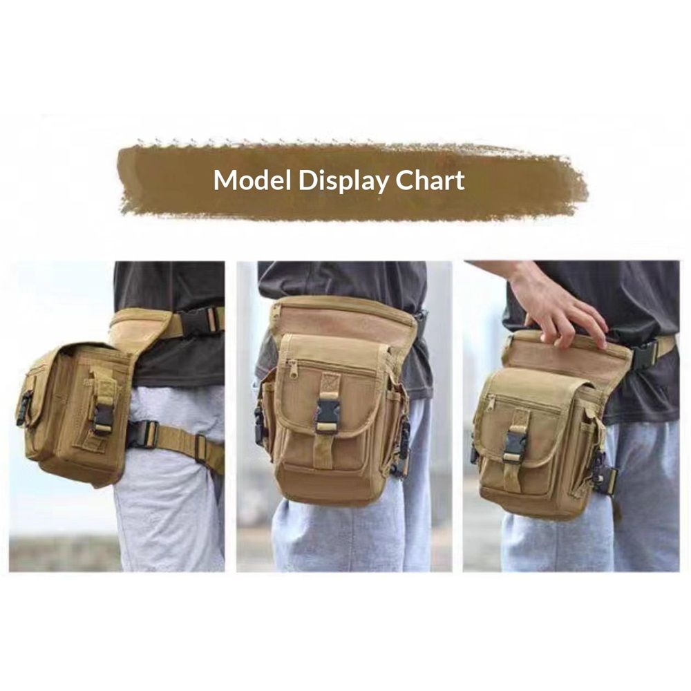 Oxford Drop Leg Bag for Men Women Thigh Water Resistant Fashion Motorcycle Leg view 4