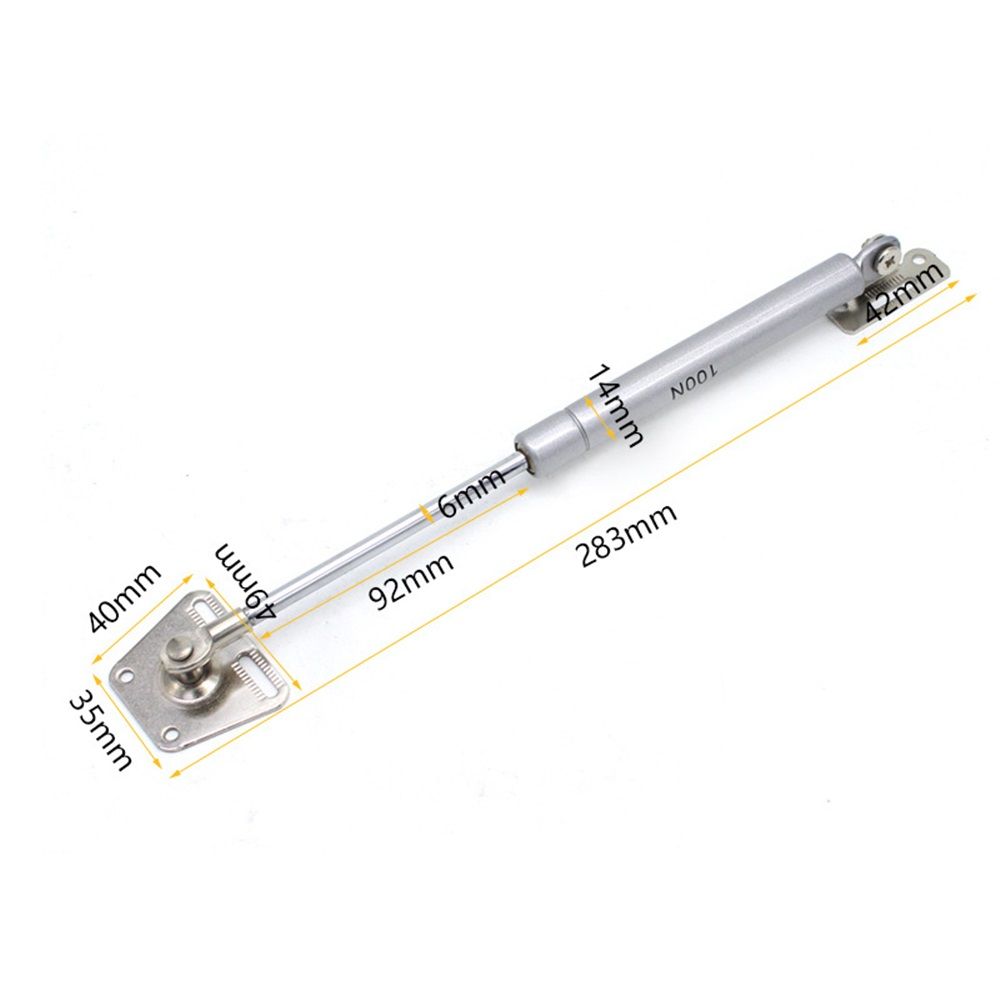 2 Pack 100N/22LBS Drop Down Gas Struts for Drop-Front Desk Downward Slowly view 2