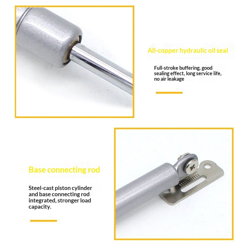 2 Pack 100N/22LBS Drop Down Gas Struts for Drop-Front Desk Downward Slowly view 5