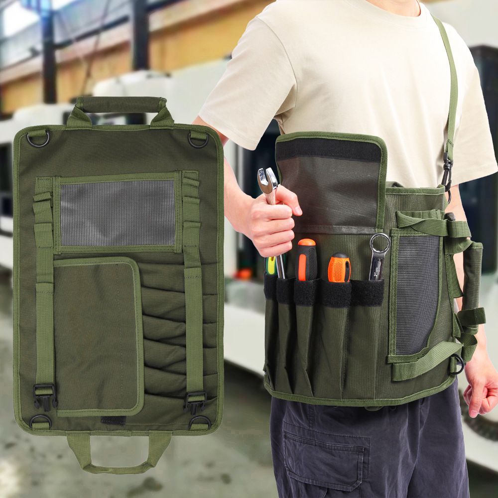 Tool Bag Roll Up, Heavy Duty Portable Soft Tool Storage Organization, Foldable view 3