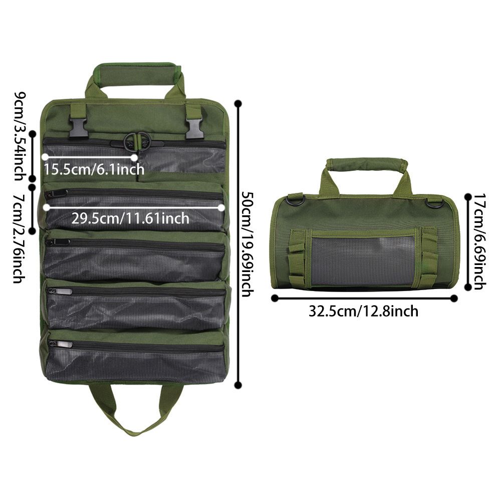 Tool Bag Roll Up, Heavy Duty Portable Soft Tool Storage Organization, Foldable view 5