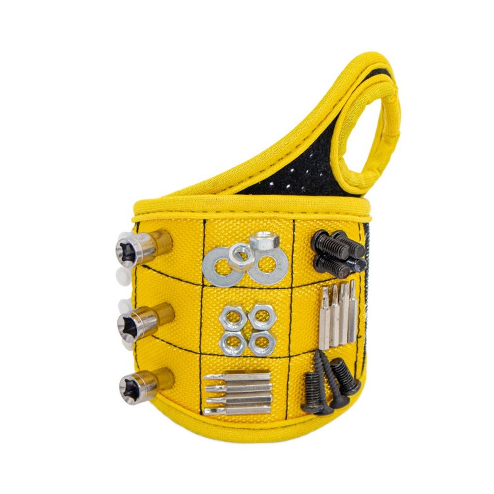 Magnetic Wristband for Tools Magnet Screw Holder Wrist Support Keeps Screws view 2