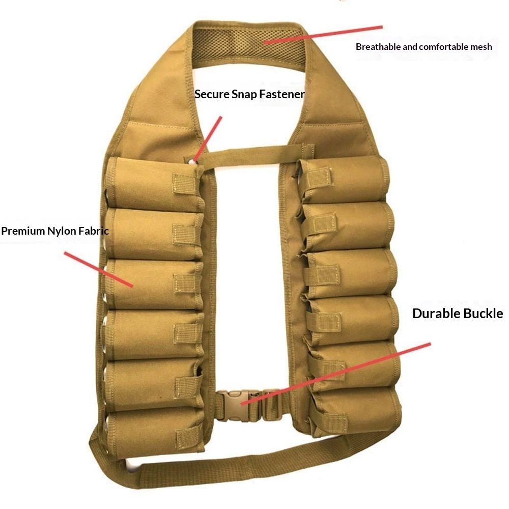 Beer Bandolier Holder 12-Pack Drink Vest Beer Can Soda Belt Holster Beverage view 2