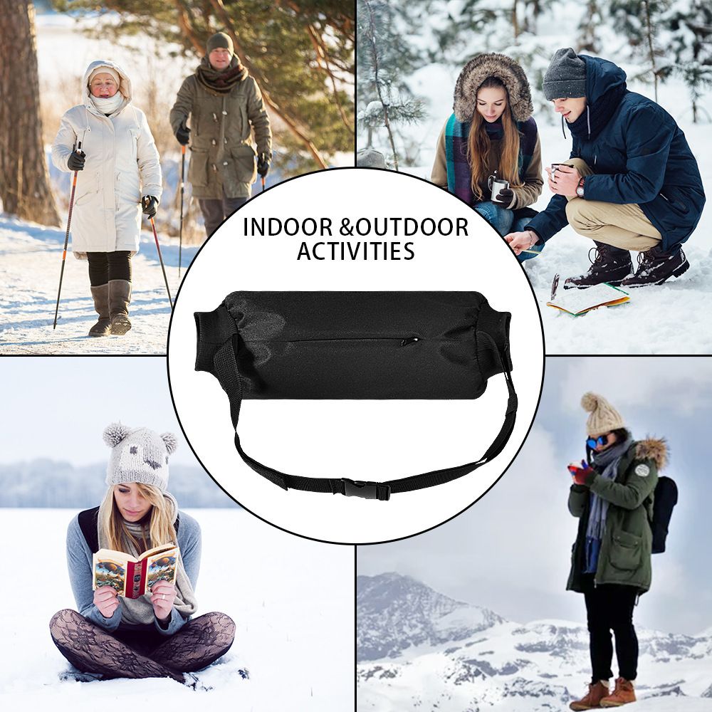 Football Hand Warmer Pouch Reusable Hand Warming Muff with Zipped Pocket and view 4