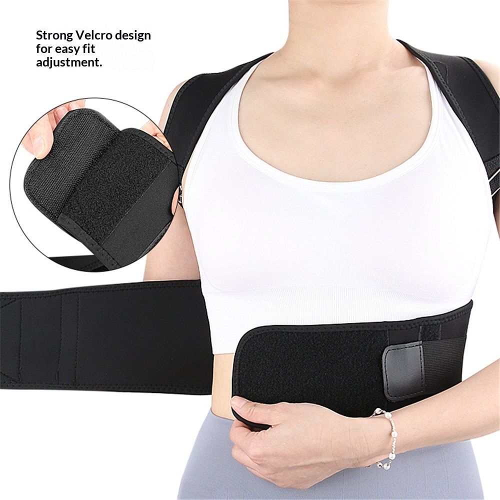 Magnetic therapy posture support back bracket adjustable posture corrector view 3