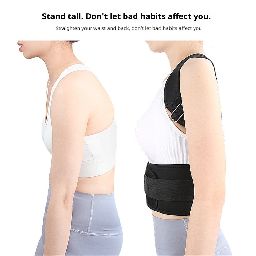 Magnetic therapy posture support back bracket adjustable posture corrector view 4