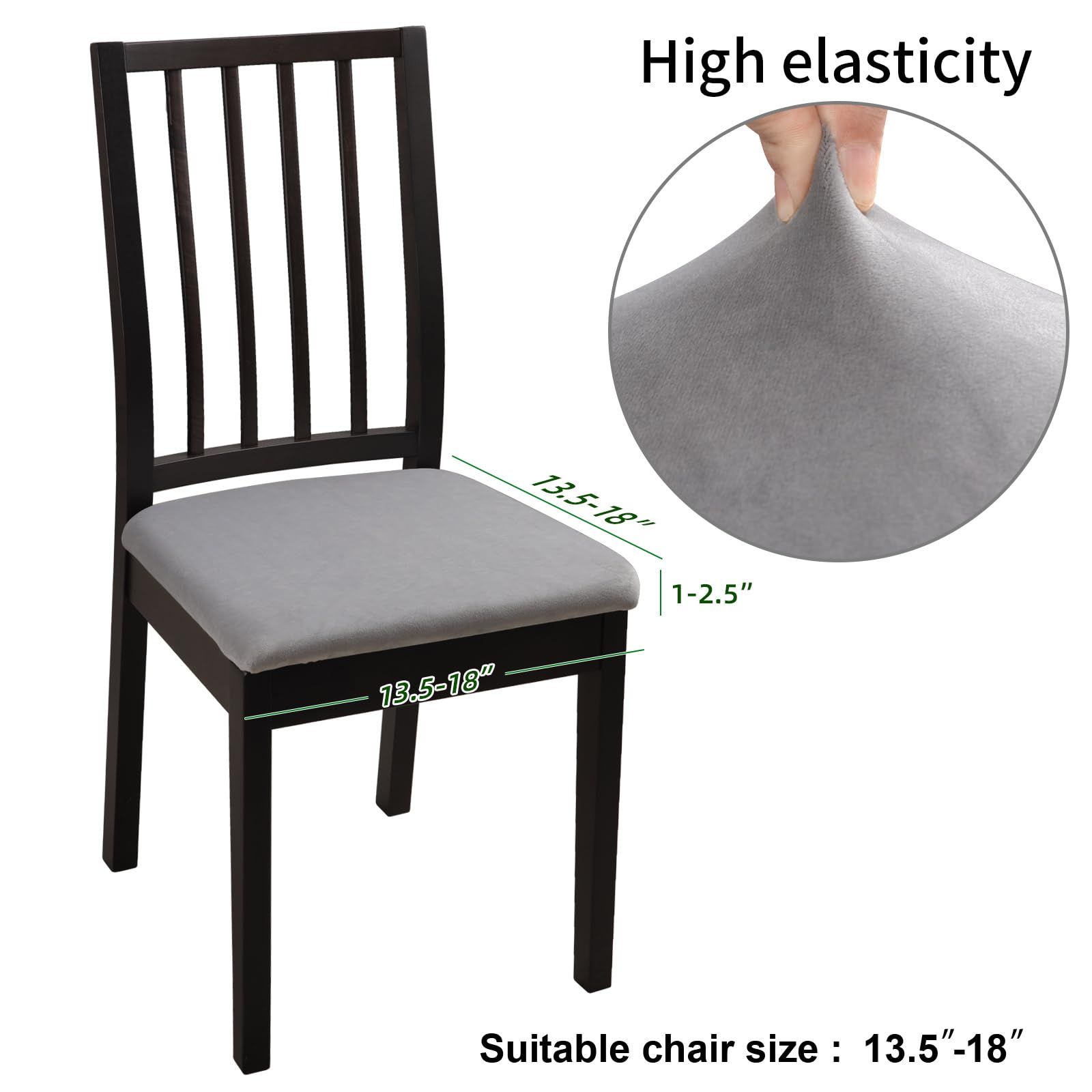 Two telescopic chair seat covers view 5