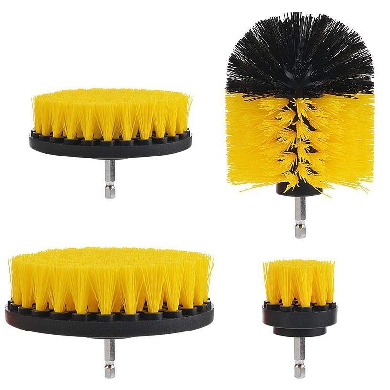 kit Medium- Yellow All Purpose Cleaner Scrubbing Brushes for Bathroom Surface — image 1