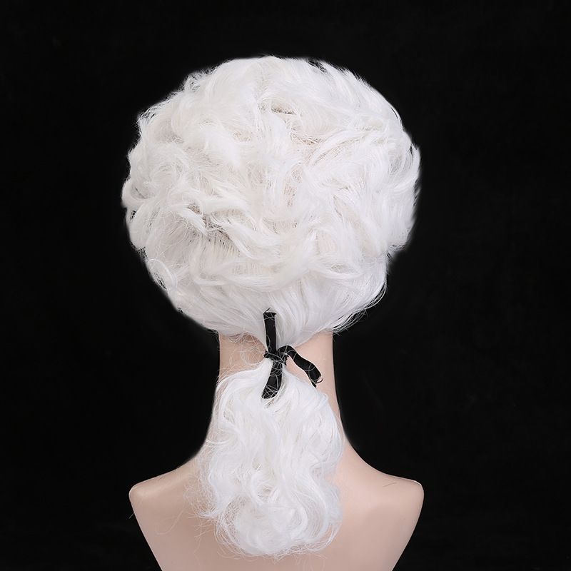 2pcs Judge Wig Wig Lawyer Wig Washington Wig Court Wig Powdered Wig Barrister — image 1