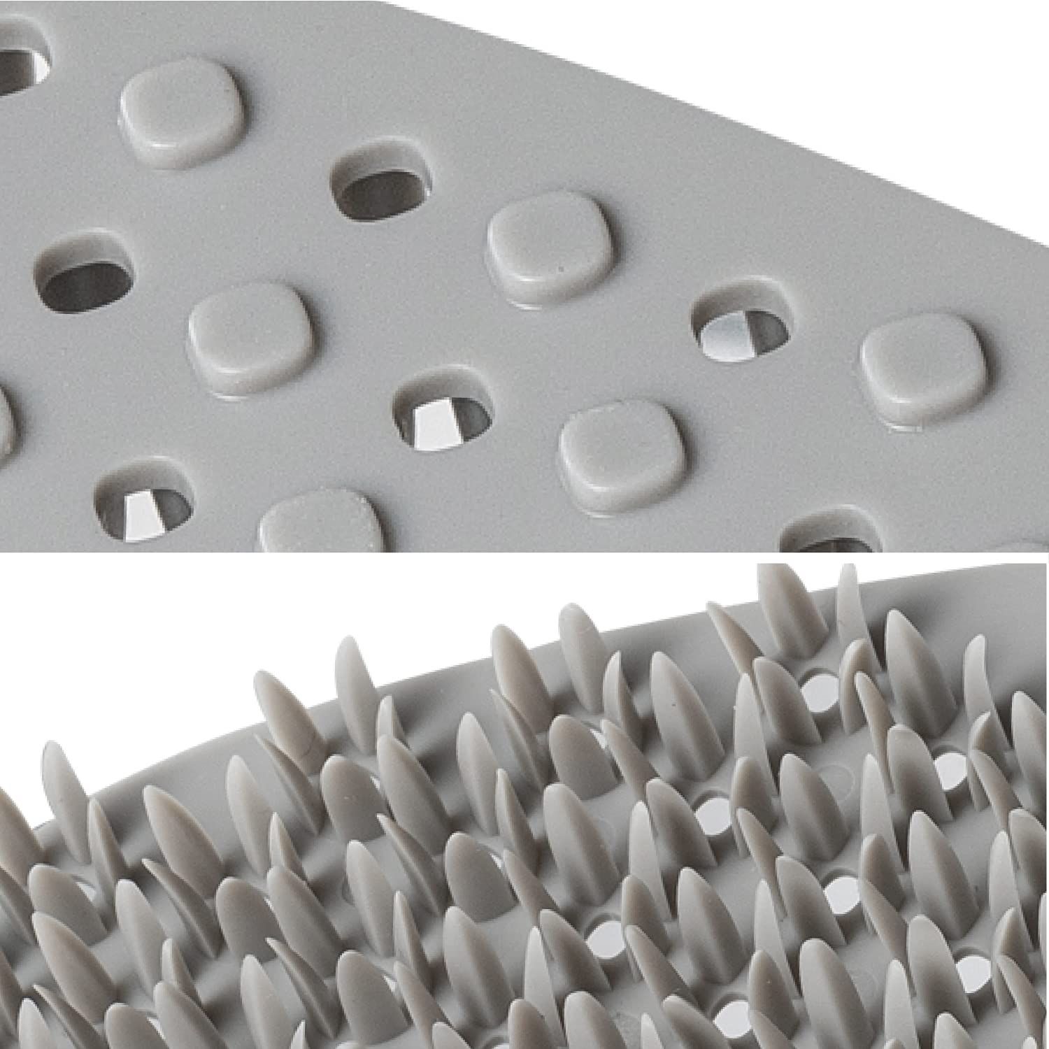 2 PCS Silicone Sponge, Gray, Approx. W 4.5 x D 4.5 x H 0.5 inches (11.5 x 11.5 view 2
