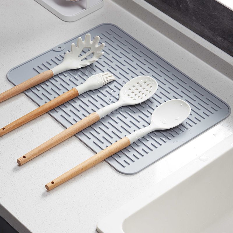 Eco-friendly Silicone Dish Drying Mat Large Reusable Non-slipping and Heat view 3