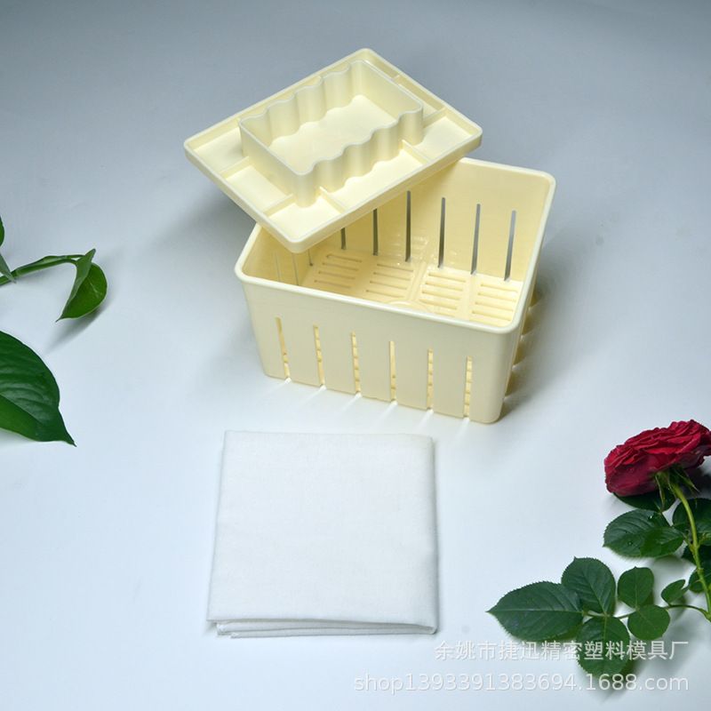 Tofu Press Mould (2PCS) DIY Homemade Tofu Maker Pressing Mold Kit +Soybean view 2