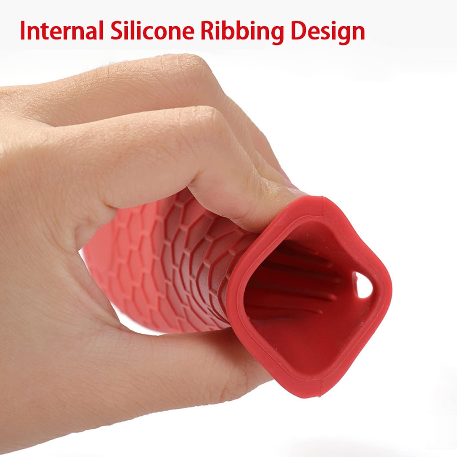 4 Pieces Silicone Hot Tool Holder Heat Resistant Potholder Cookware Handle Non view 3