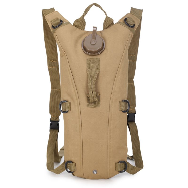 Tactical 3L Bladder Water Bag Camel Backpack for Hiking Outdoor Camping — image 1