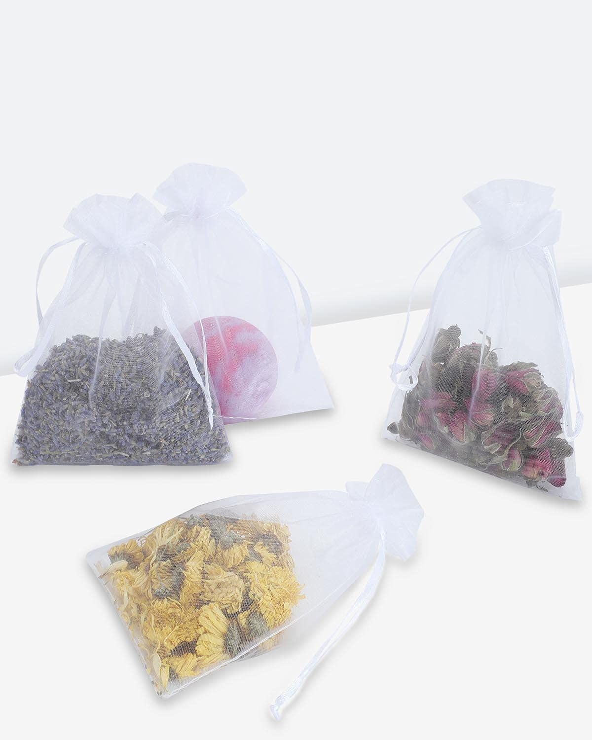10pcs Small Mesh Bags Drawstring view 2