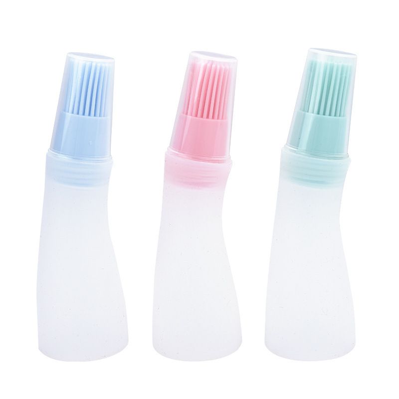 3 Pcs High Temperature Silicone Oil Bottle Brush Barbecue Baking Cake Brush — image 1