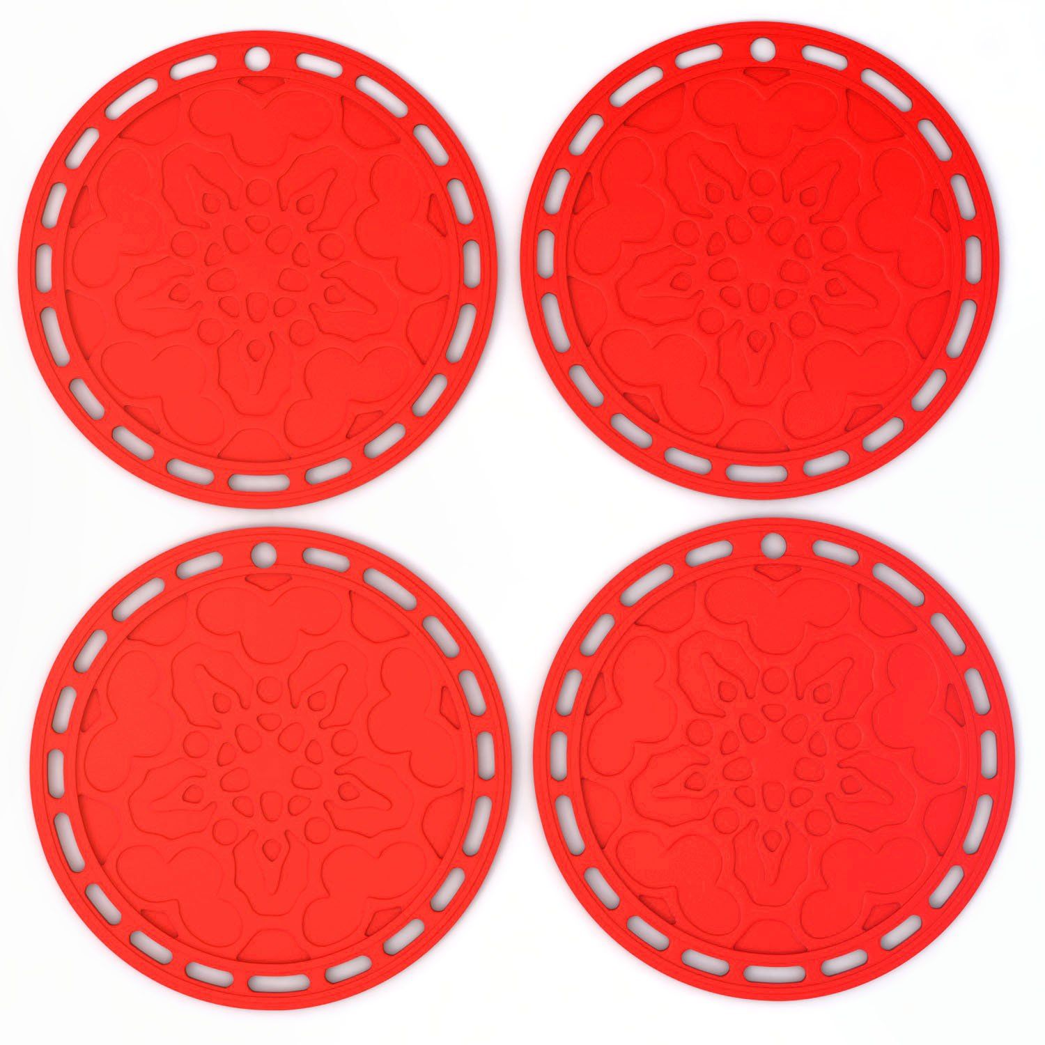 Silicone Hot Pads (Set of 4) Purpose Kitchen Tool — image 1