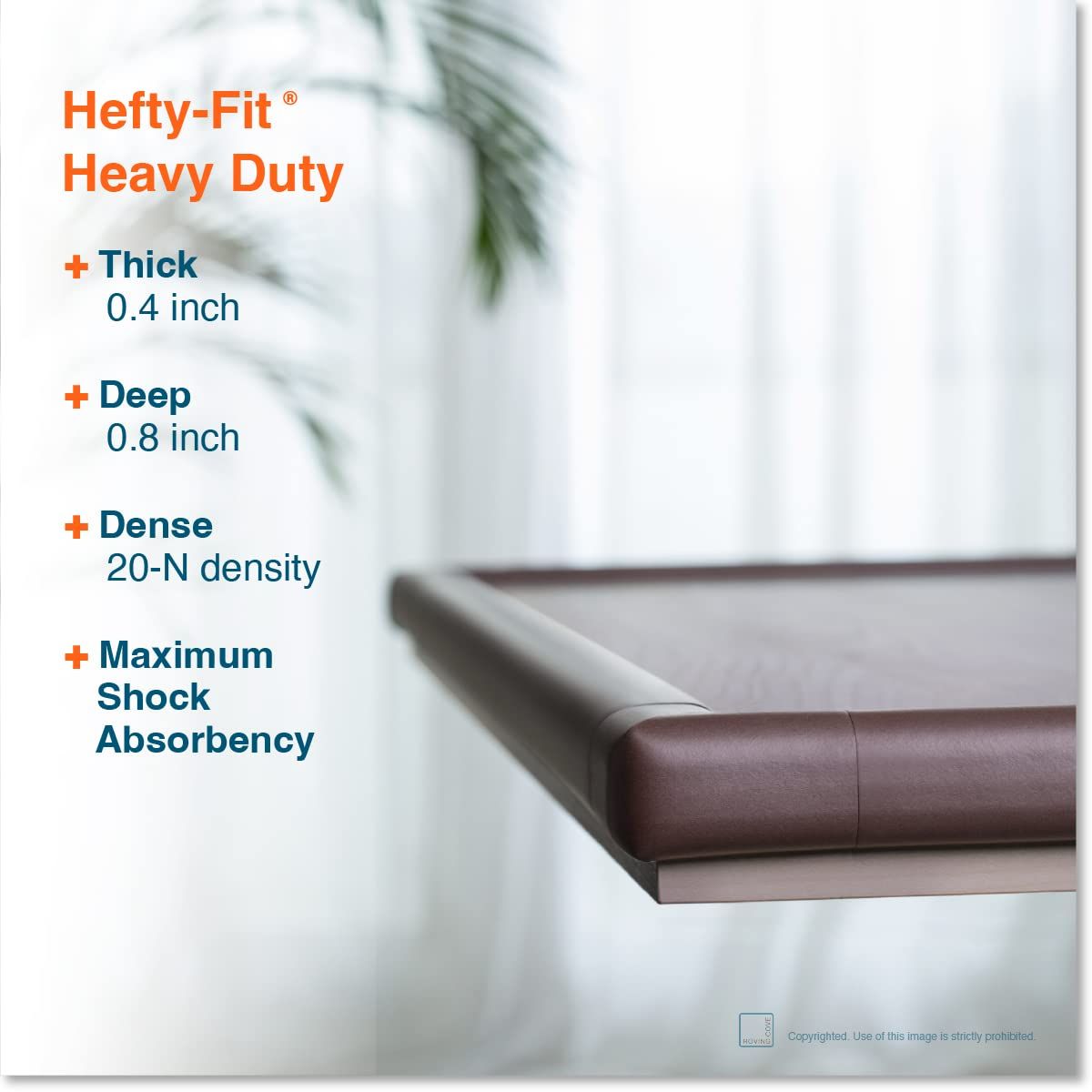 Corner Protector for Baby (4 Large Corners) -Heavy-Duty Soft Rubber Foam view 2