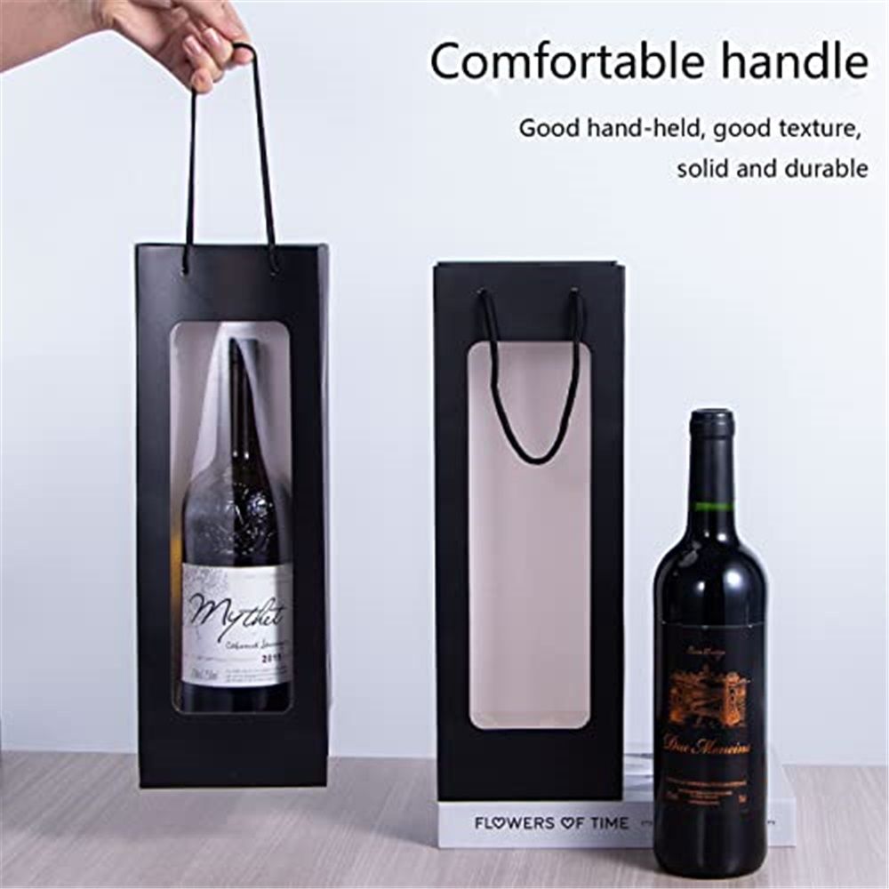 Wine Gift Bags with Window - 20 Pack view 4