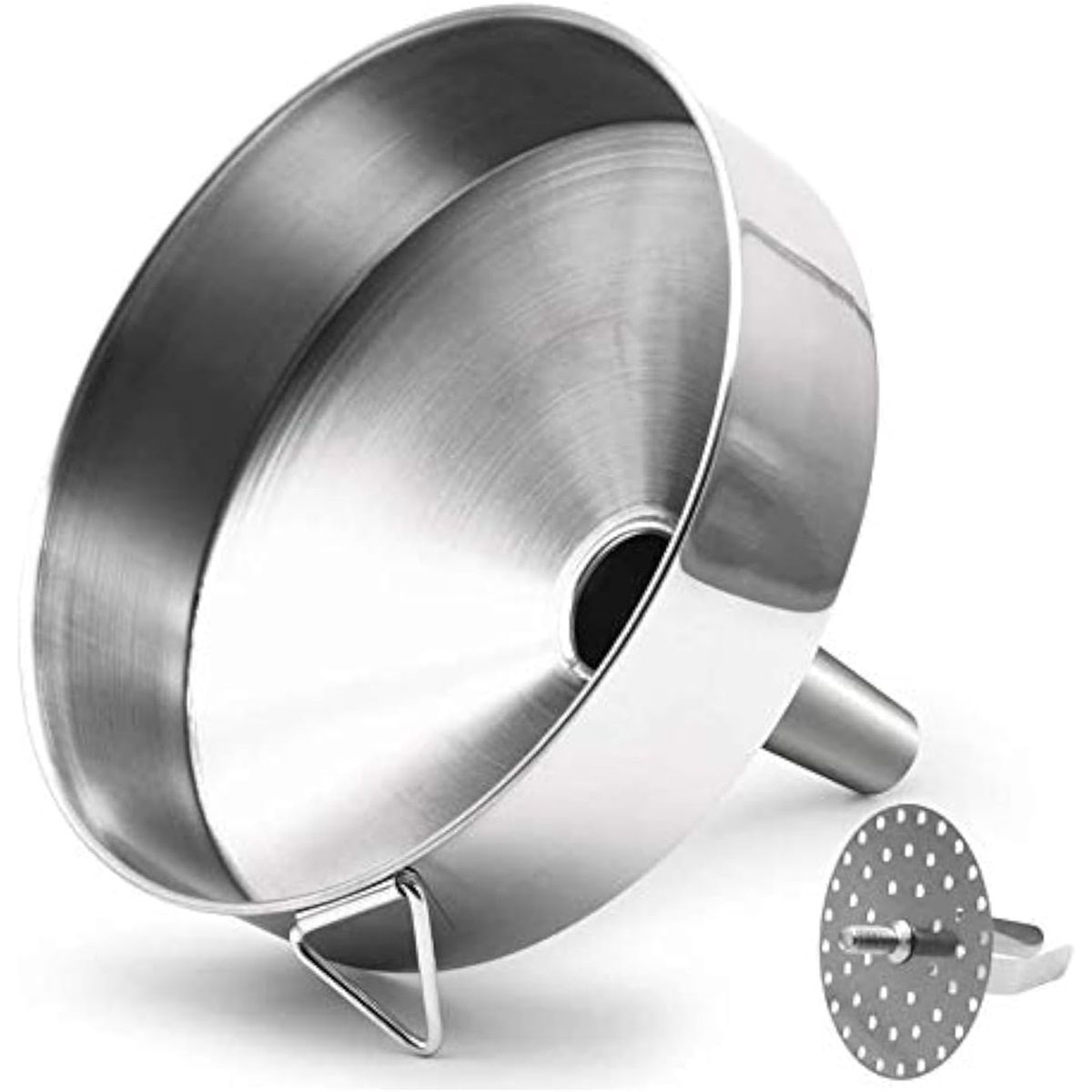 Super Large Stainless Steel Large Funnel with Detachable Strainer/Filter for — image 1