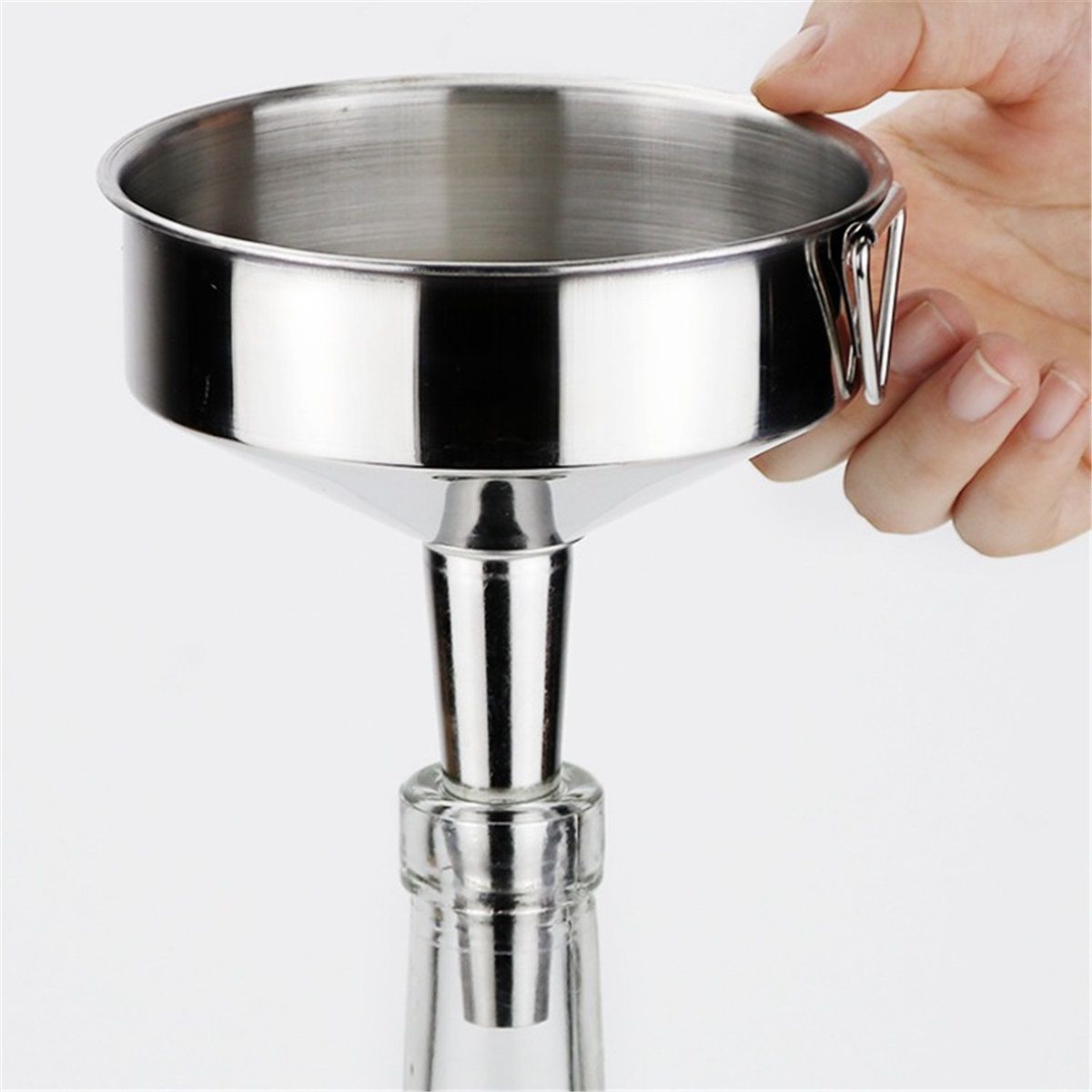 Super Large Stainless Steel Large Funnel with Detachable Strainer/Filter for view 5