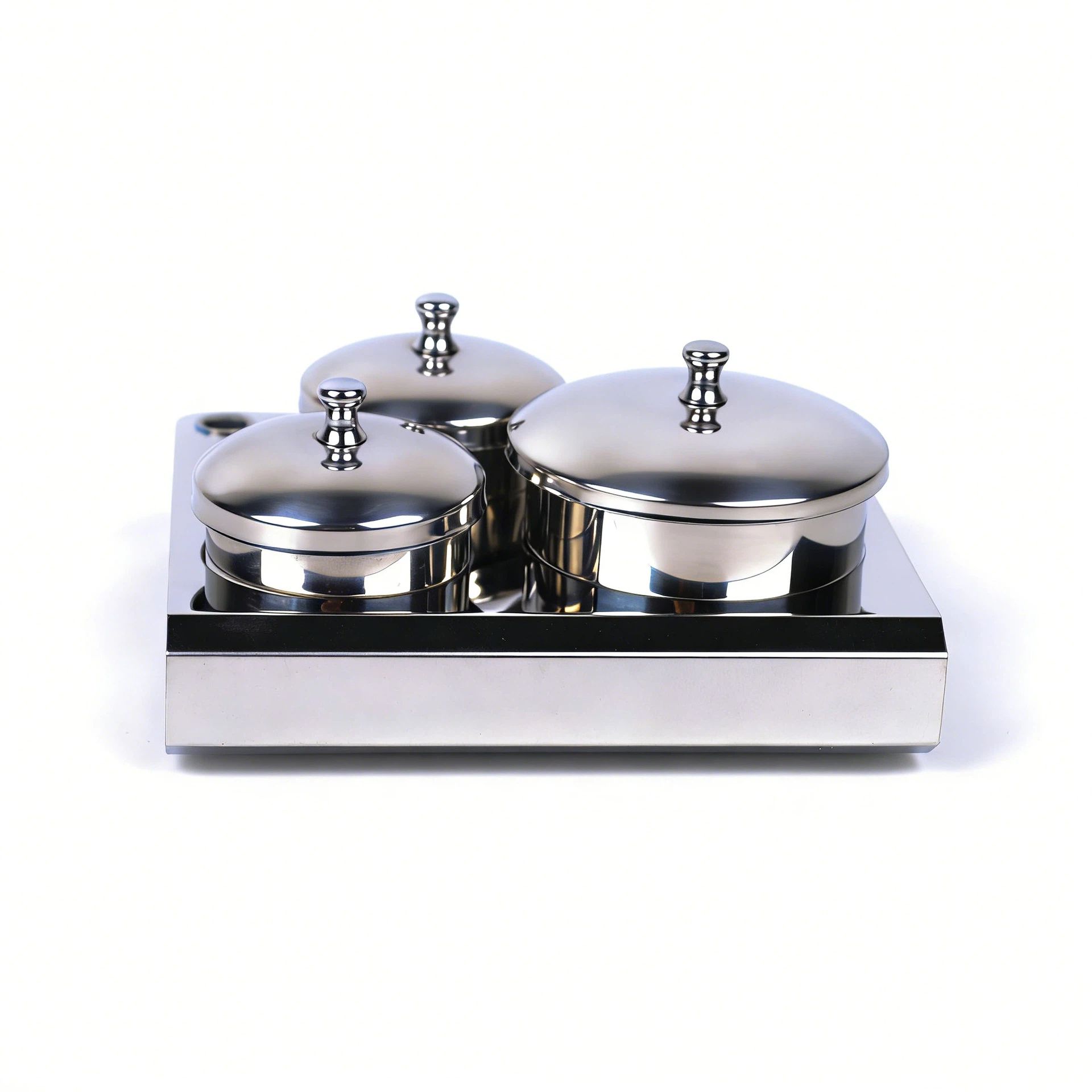 3 Pieces Nail Art Equipment Cup Bowls Stainless Steel Acrylic Liquid Powder — image 1