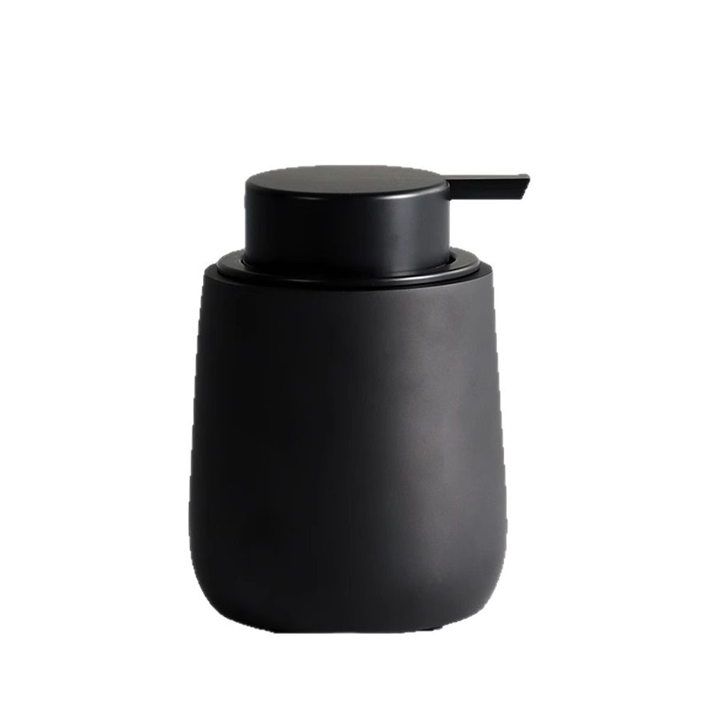 Black Lotion Dispenser - Ceramic Soap Dispenser Bathroom Refillable Liquid — image 1