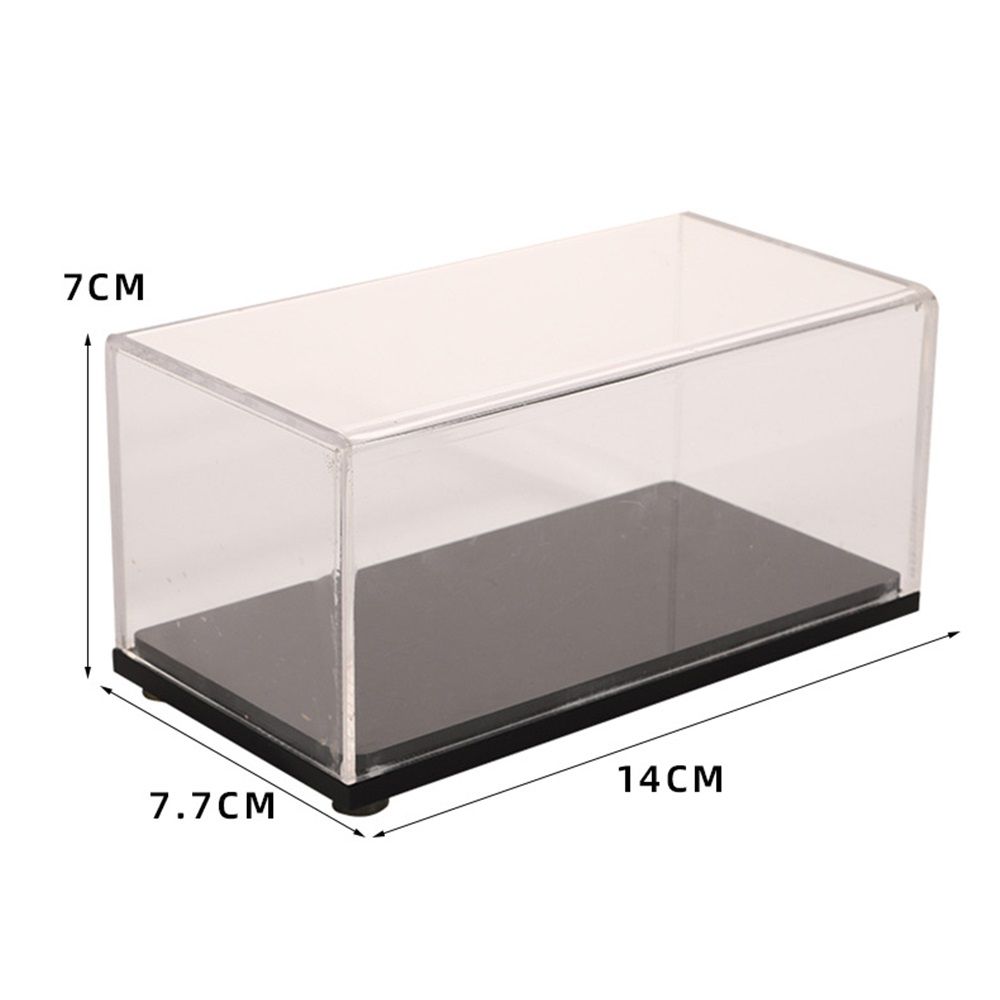 Acrylic Display Case Plastic Box Cube Storage Box Clear Small Assemble view 5