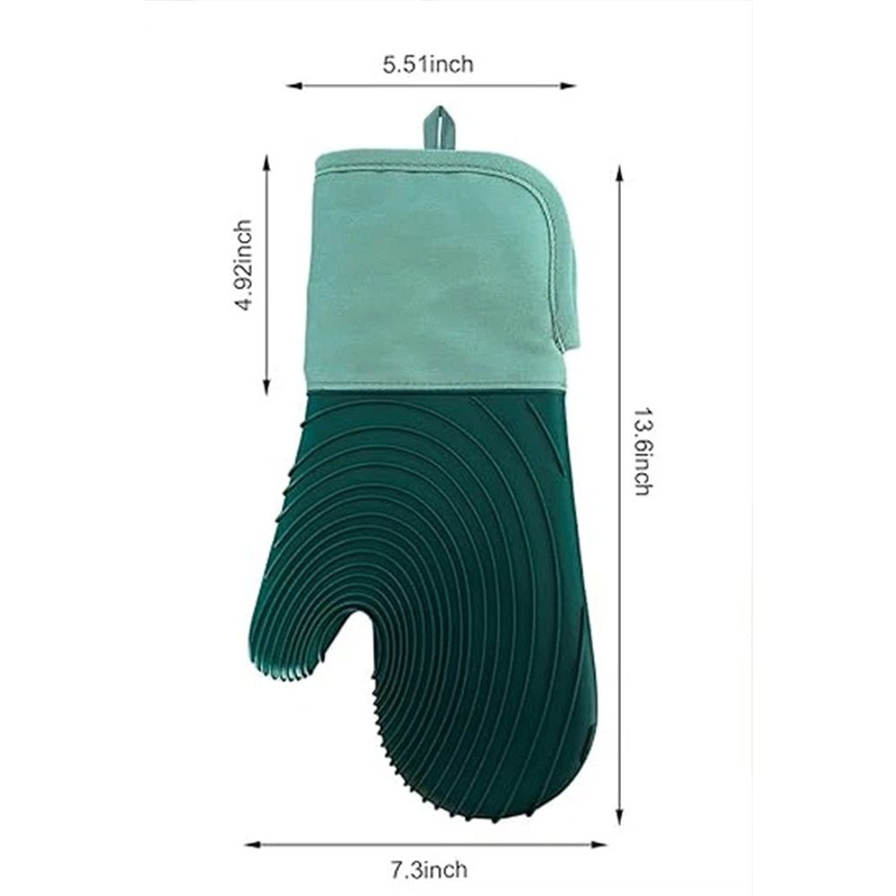 a pair of Silicone insulated gloves for microwave oven view 5