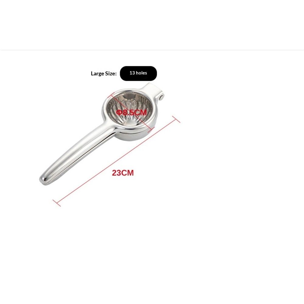 Lemon Lime Squeezer,Stainless Steel Hand Press Citrus Juicer with Grooved view 5
