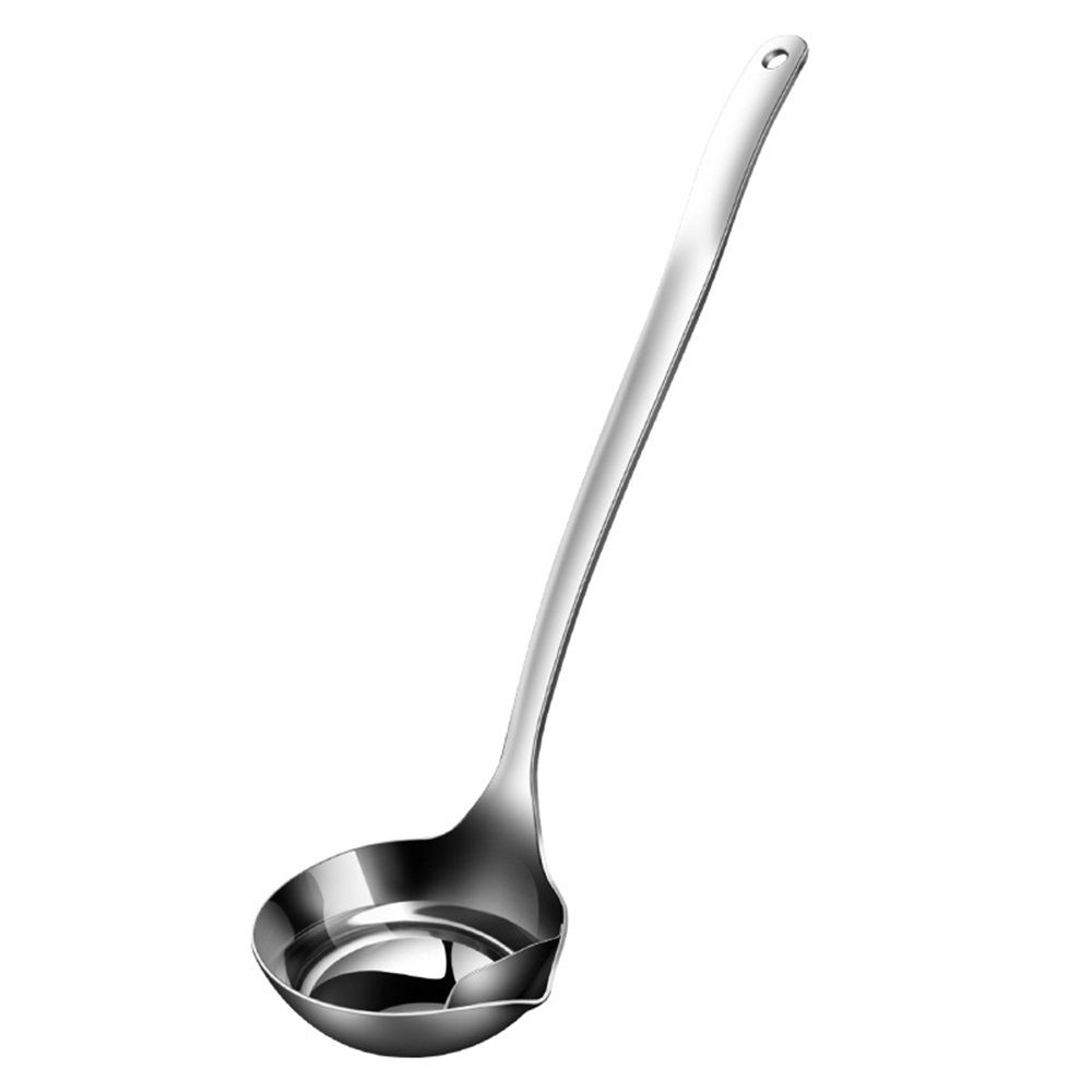 Oil Separating Stainless Steel Soup Ladle/Grease Trap Long Spoon/Fat Separator — image 1