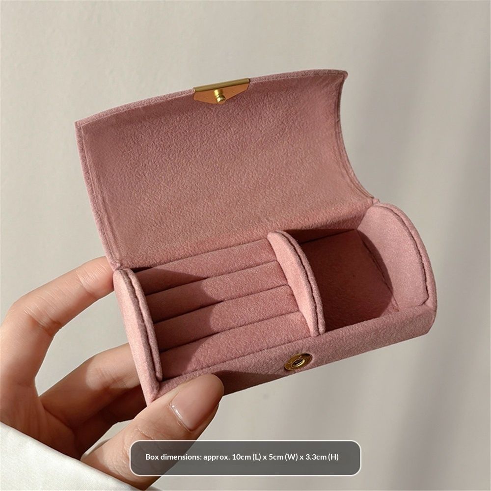 2pcs Small Jewelry Box, Mini Travel Jewelry Case Women's Portable Travel view 5