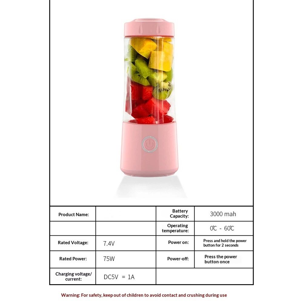 Portable Blender, USB Rechargeable Personal Size Blenders, Smoothie Blender view 5