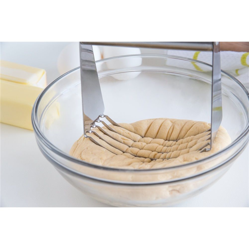 Dough Blender, Stainless Steel,Top Professional Pastry Cutter with Heavy Duty view 3