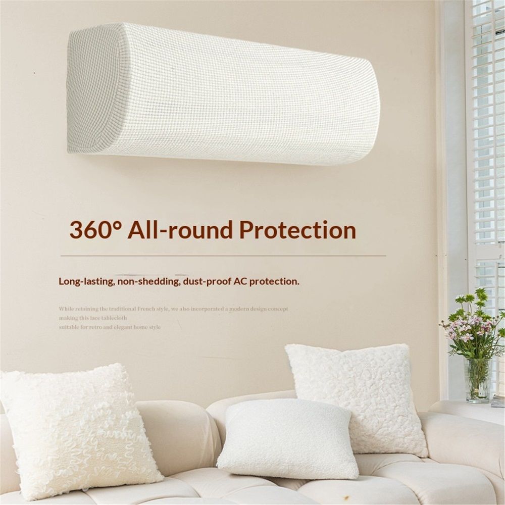 Air Conditioner Cover 75-96cm Elastic Cloth Dustproof for Wall-Mounted Units view 4