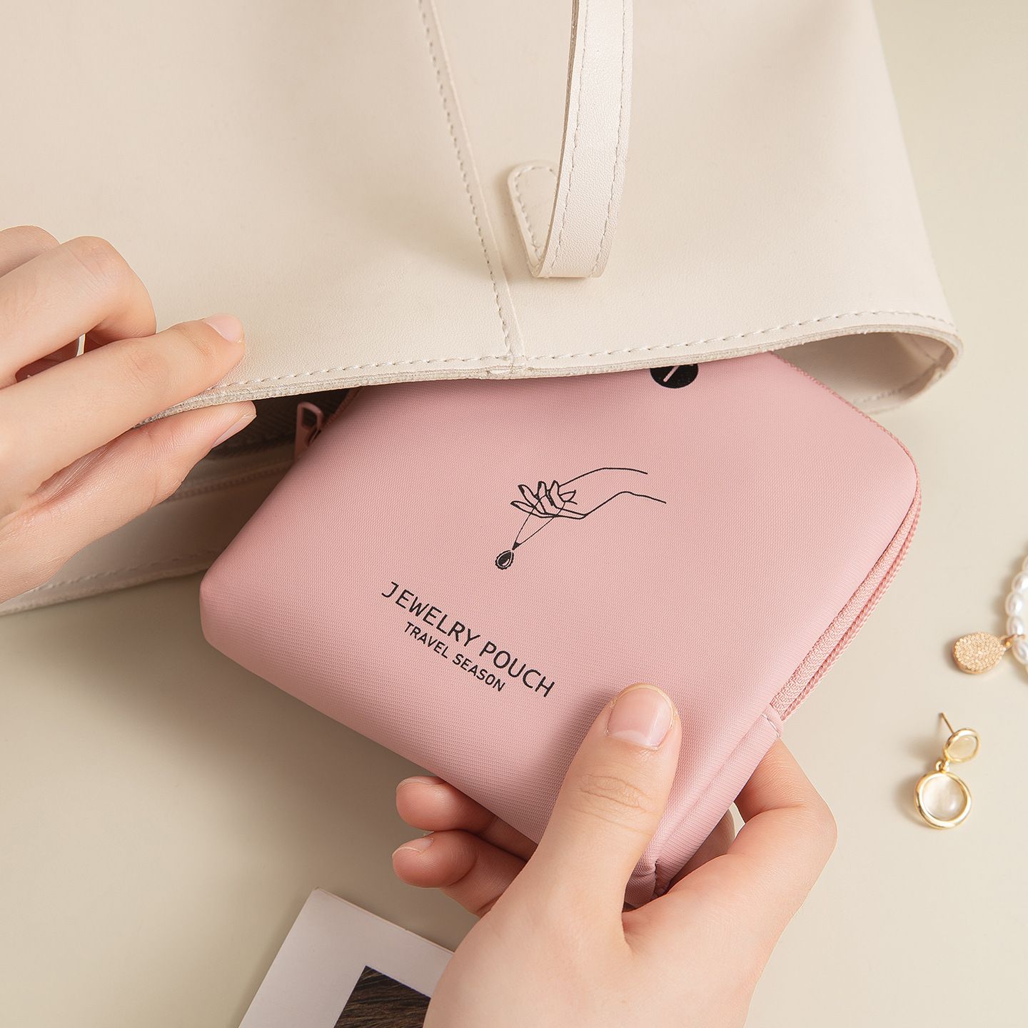 Small Travel Jewelry Case view 4