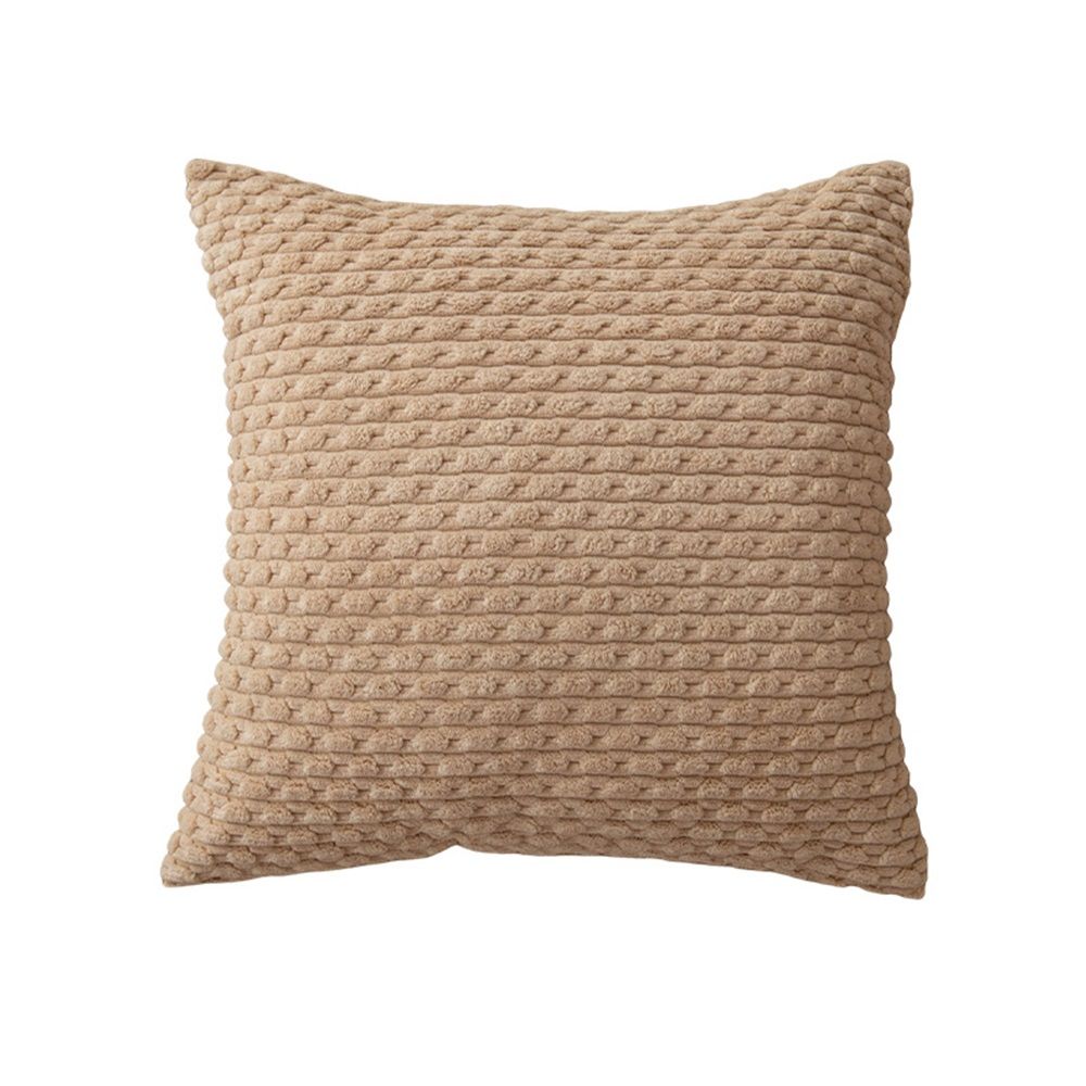 Textile Throw Pillow Covers Soft Corduroy Decorative Set of 2 Boho Striped — image 1