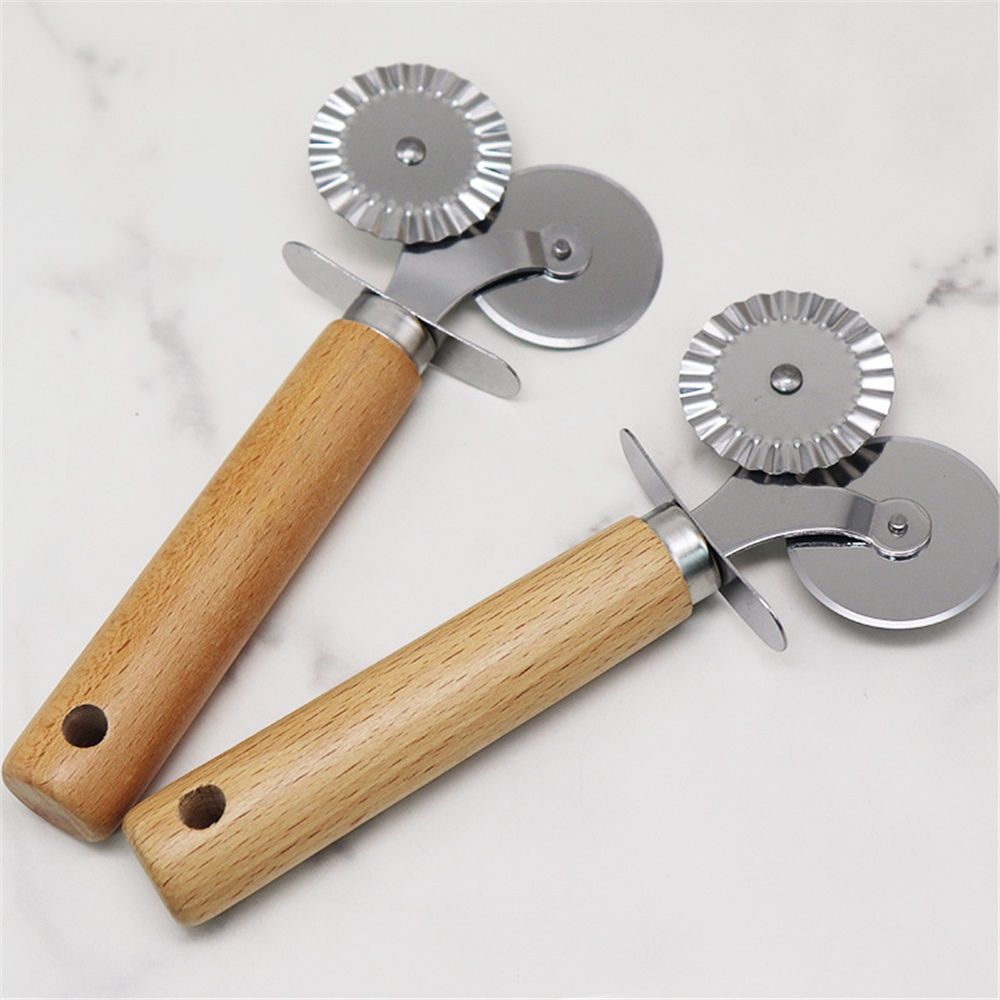 2 pack Pastry Wheel Crimper and Cutter view 2
