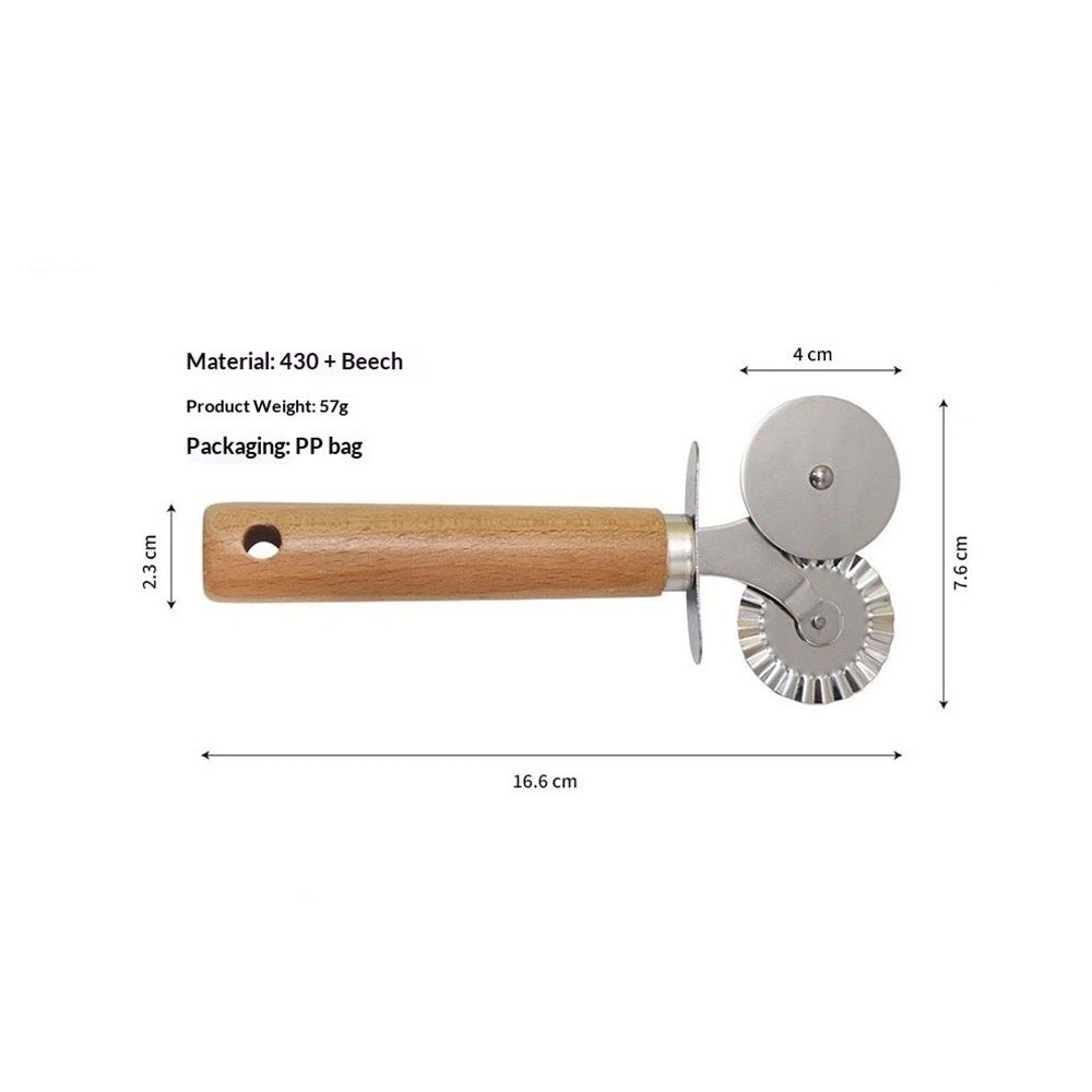 2 pack Pastry Wheel Crimper and Cutter view 4