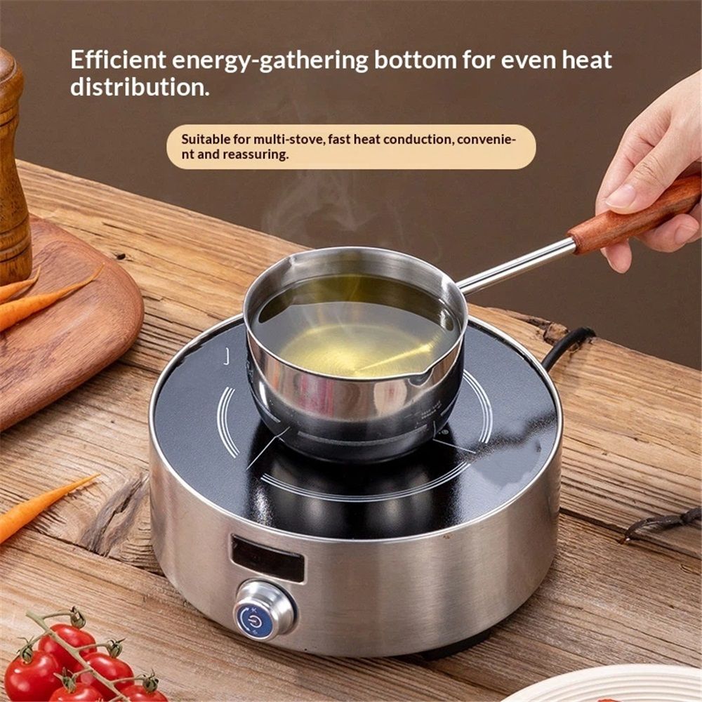 Chocolate melting pot, small pan, sauce pan,stainless steel with pouring port view 5