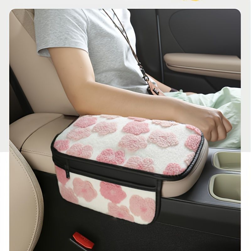 Plush Car Center Armrest Box Cushion view 3