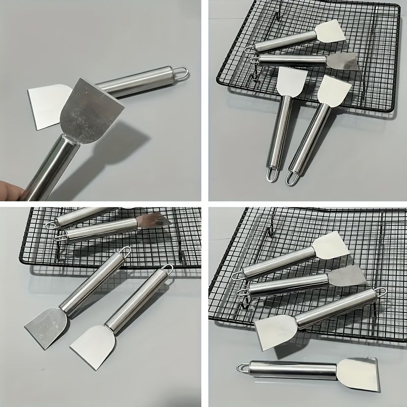 Multi-Purpose Stainless Steel Cleaning Scraper - Durable Kitchen Tool for view 3