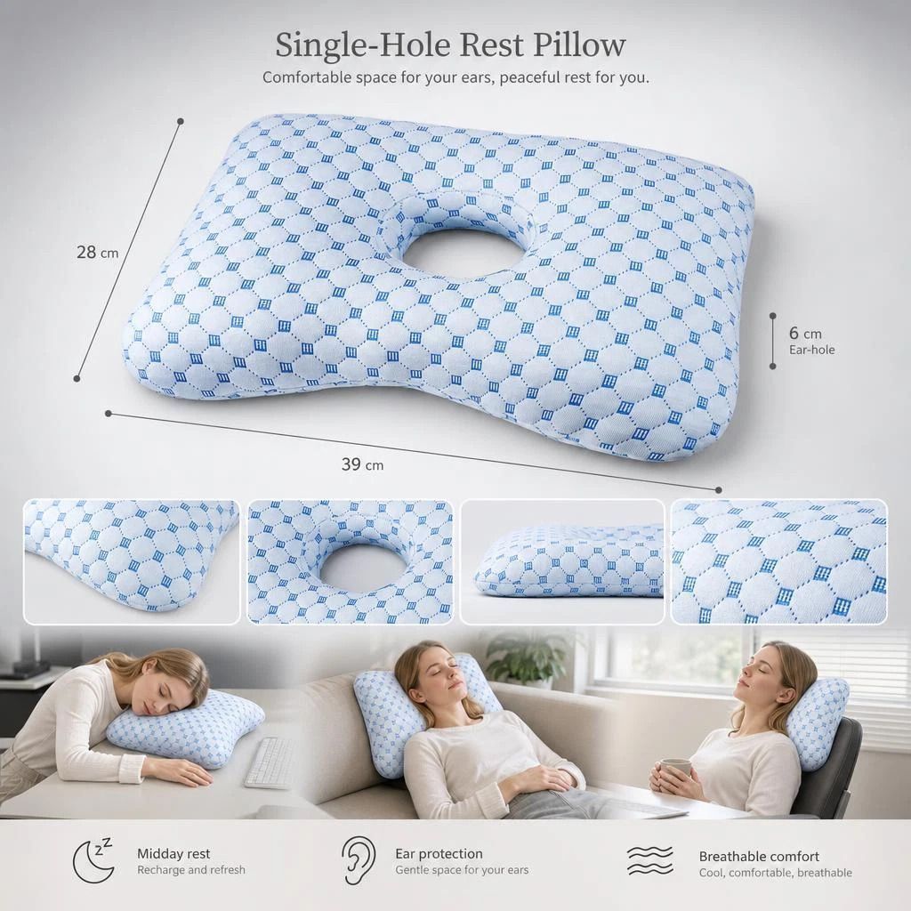 Single Hole Ear Protection Pillow 39x28x6 — image 1