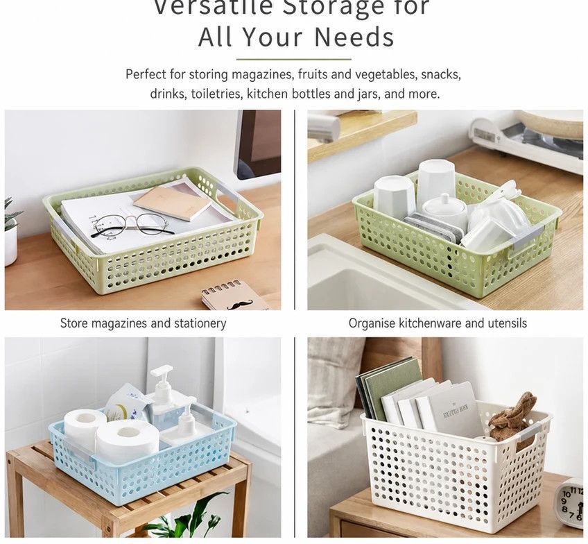 Tall Plastic Storage Basket view 4