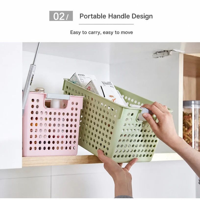 Shallow Plastic Storage Basket view 8