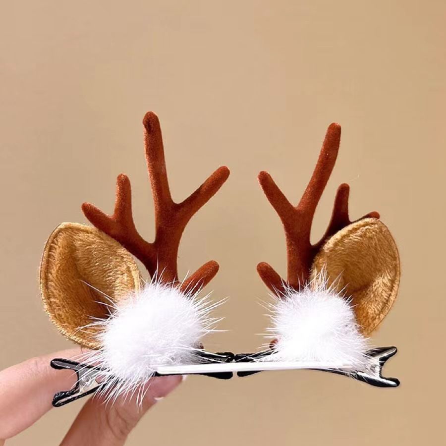 Adorable Holiday Antler Hair Barrette — image 1