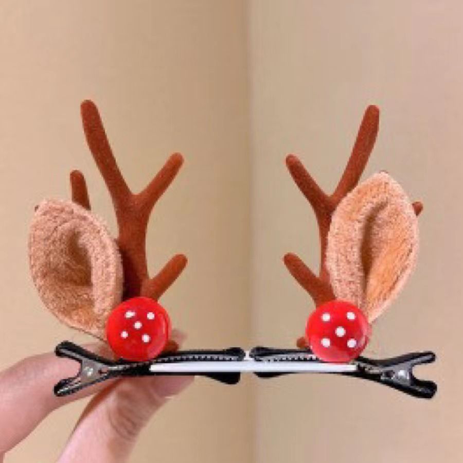 Mushroom Decor Brown Antler Hair Clips — image 1