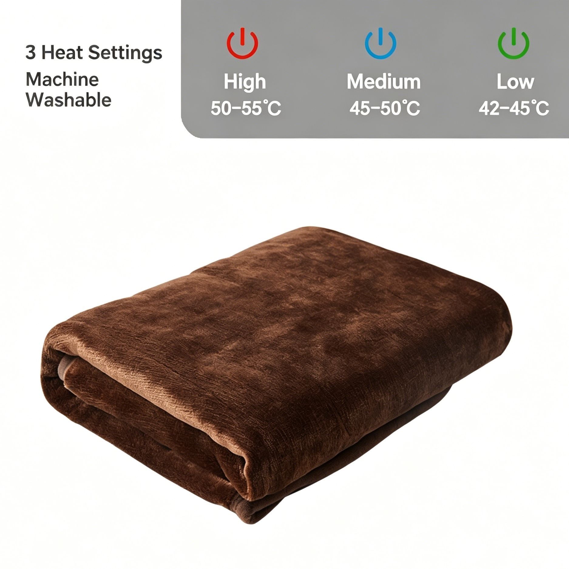 Coffee USB Adjustable Heat Heating Blanket Fast Warm Student Dorm Lounge Cover — image 1